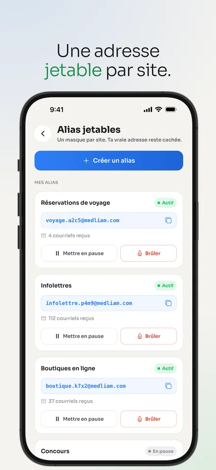 Les alias jetables